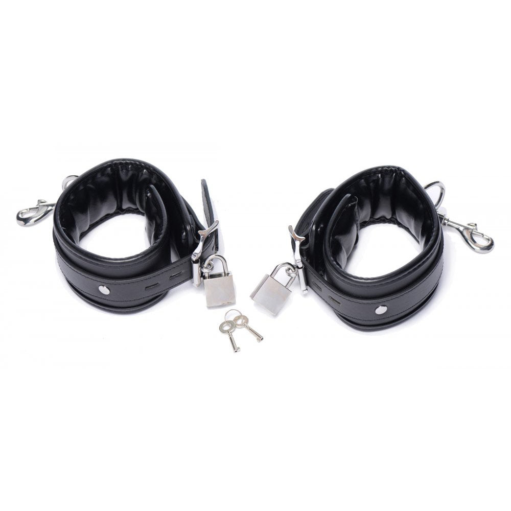 Squat Anal Impaler with Spreader Bar and Cuffs