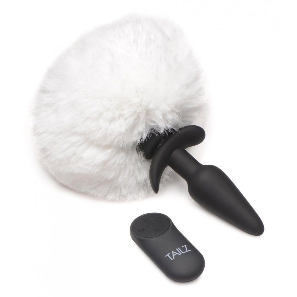 Small Vibrating Anal Plug with Interchangeable Bunny Tail