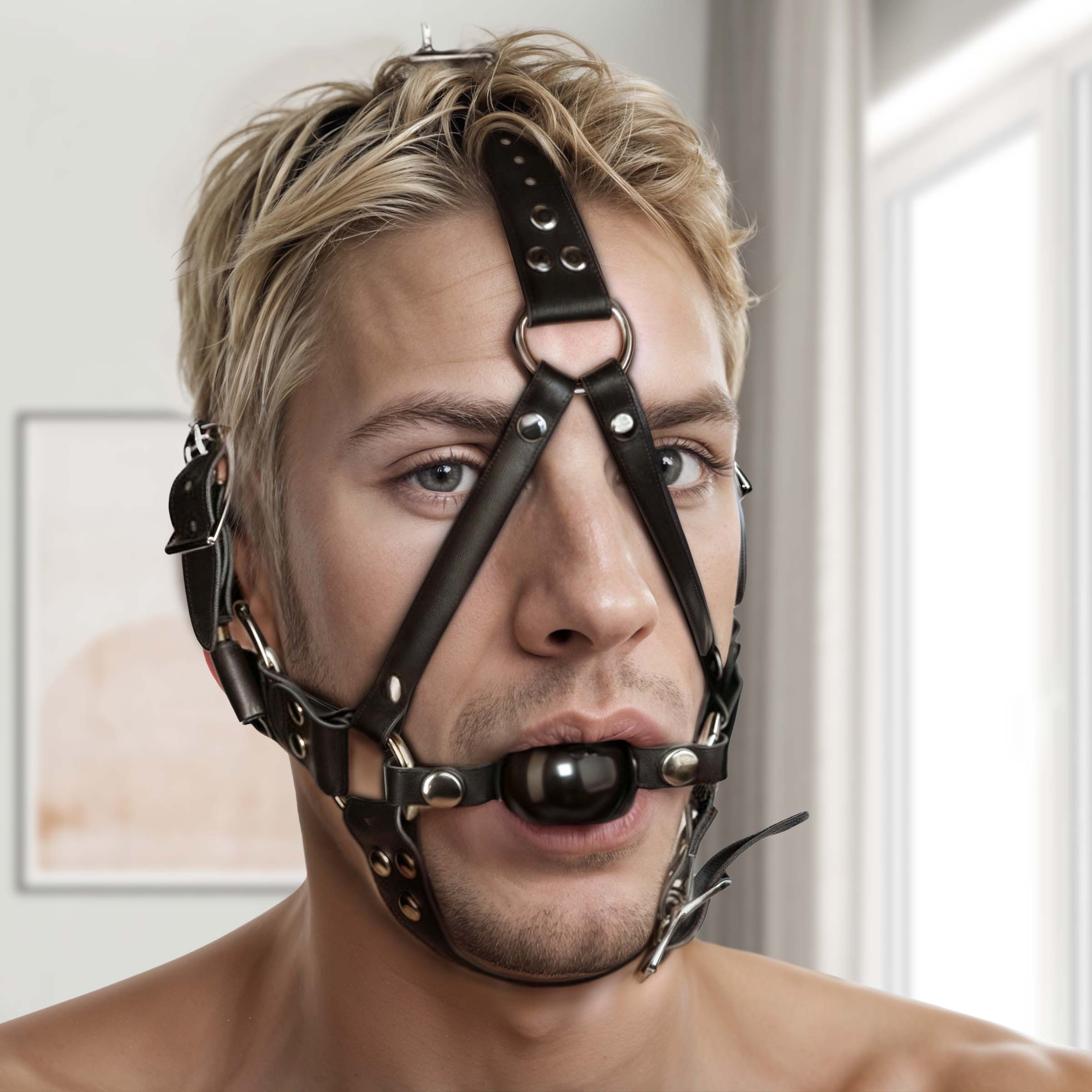 Strict Leather Ball Gag Harness