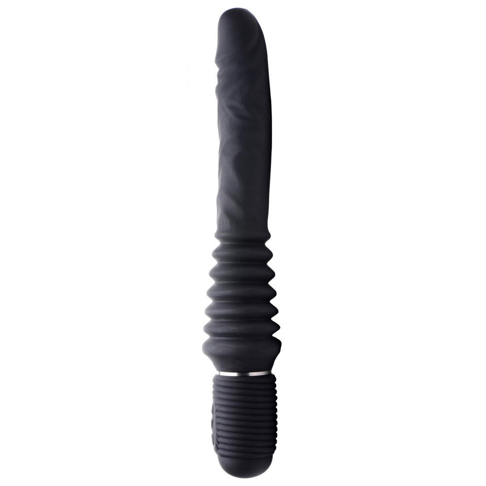 10X Silicone Vibrating and Thrusting Dildo