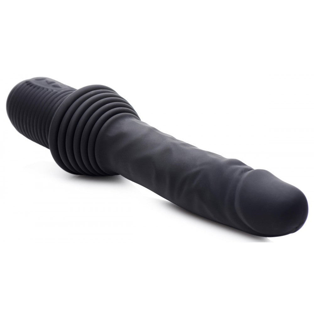 10X Silicone Vibrating and Thrusting Dildo
