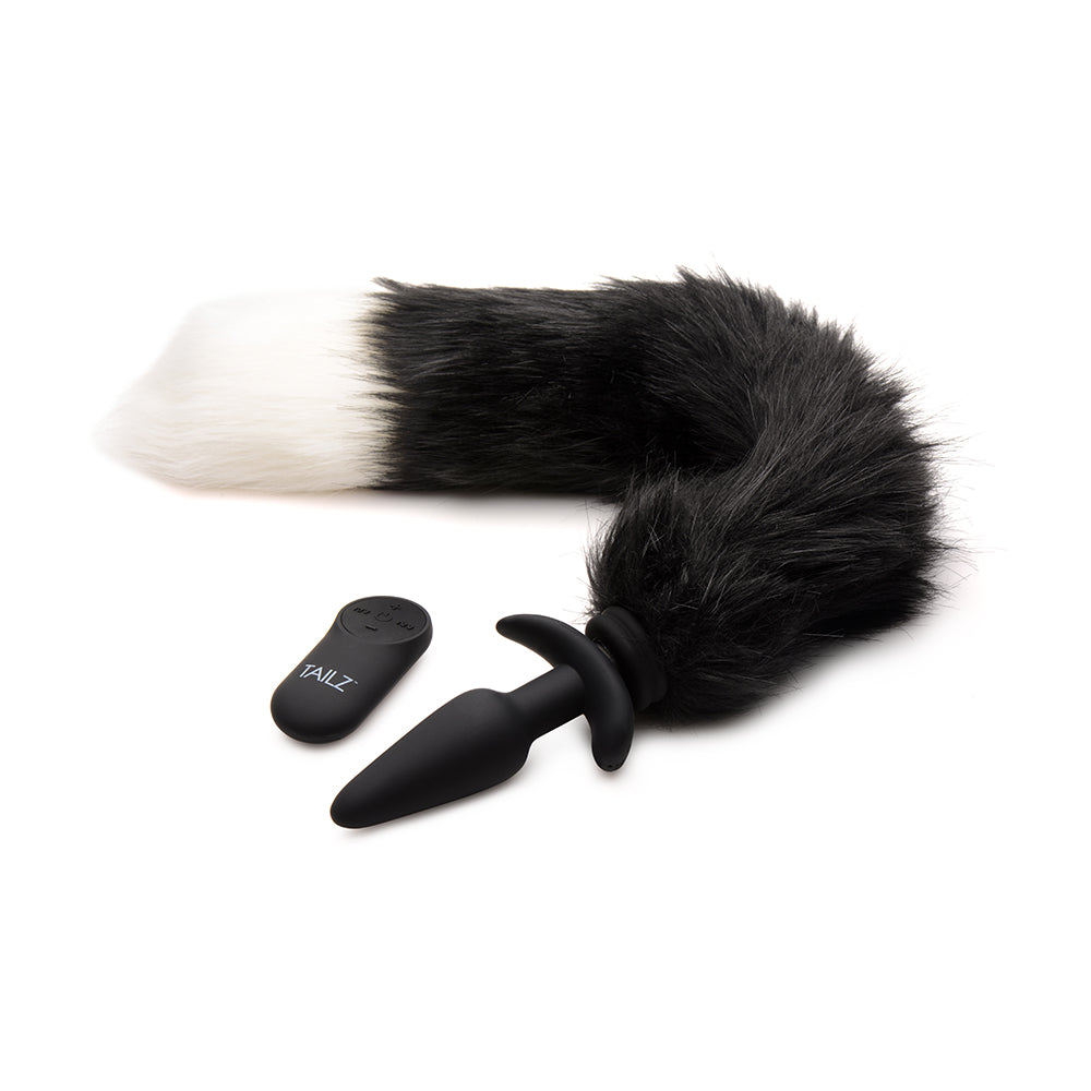 Small Vibrating Anal Plug with Interchangeable Fox Tail