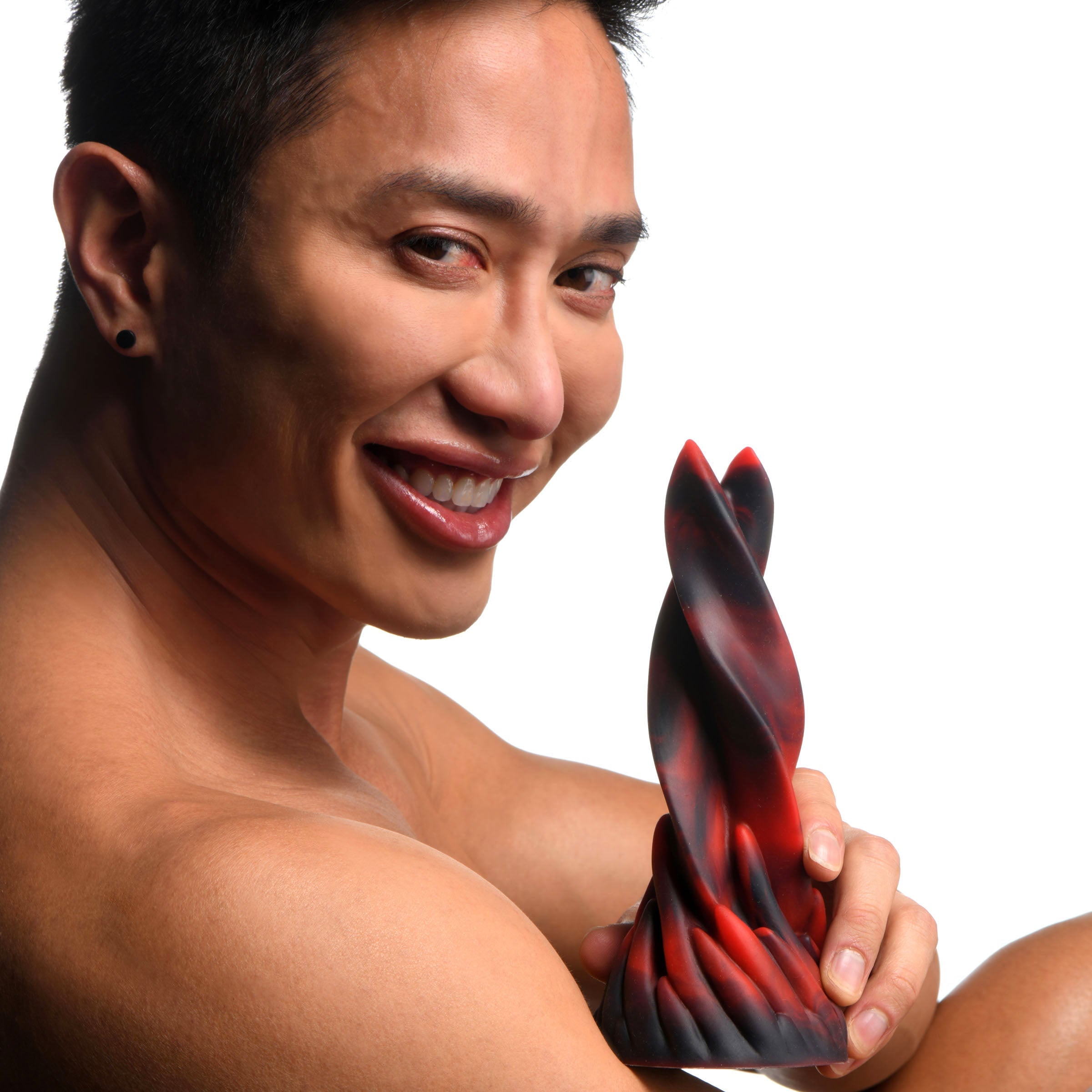 Hell Kiss Twisted Tongues Silicone Dildo